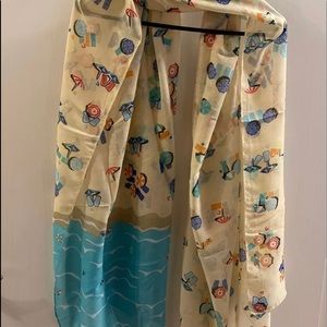 Printed village Beach scarf